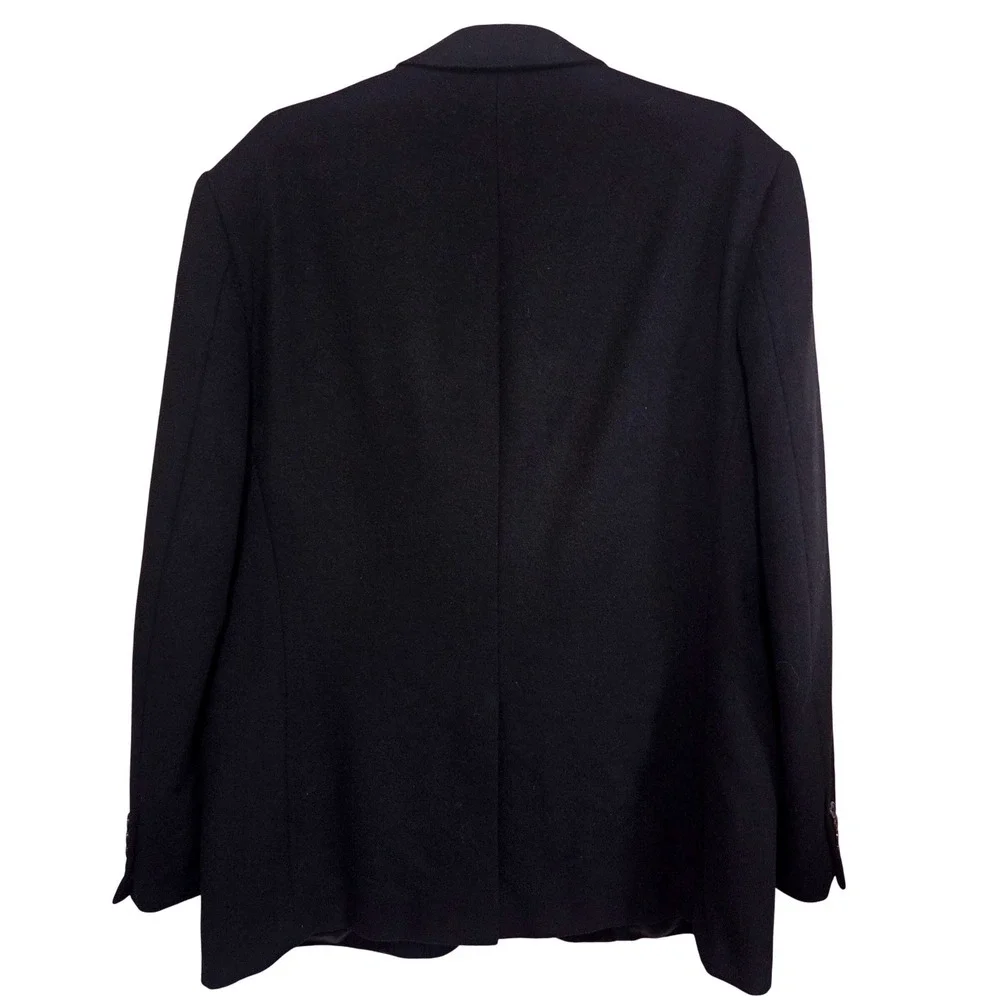 Bill‎ Blass Mens Black 100% Camel Hair Blazer Jacket Wool Blend Size 40R